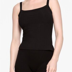 NWT SKIMS Black Soft Lounge Scoop Neck Tank